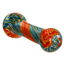 Šlukovka Pyrex Striped Mix - pohled od náustku