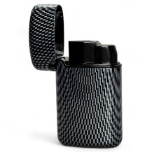 Zapalovač Easy Torch Metal Carbon 3-jet - pohled na otevřený