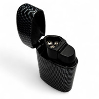 Zapalovač Easy Torch Metal Carbon 3-jet - pohled na trysky