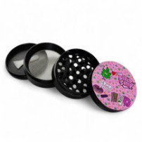 Bong Set "Baked Bunny" - grinder - rozložen