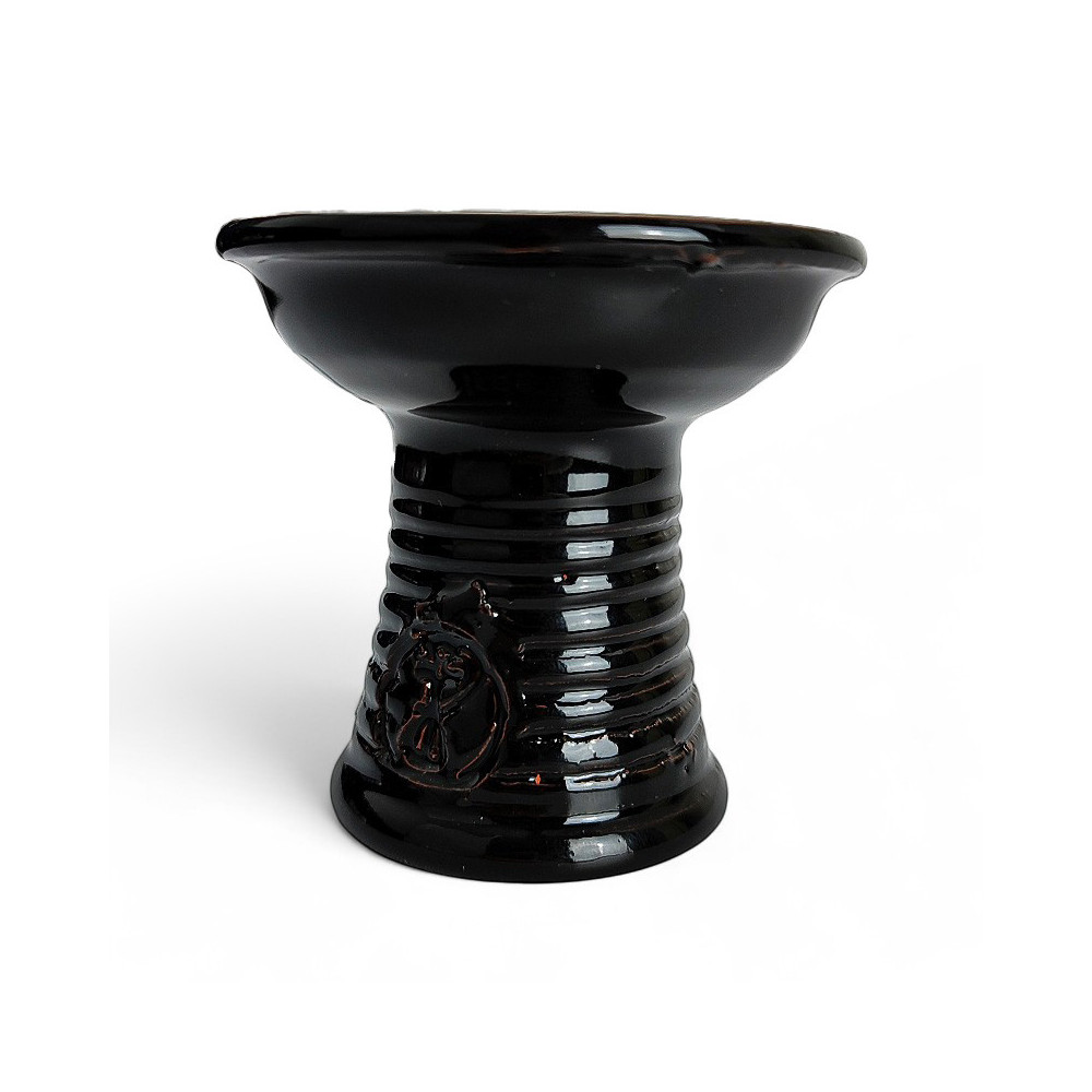 Korunka na vodní dýmku Mikro Bowl - Black - pohled zepředu