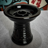 Korunka na vodní dýmku Mikro Bowl - Black - položená na textilii