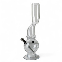 Bong acryl Crooked mix barev 31cm - pohled od turba