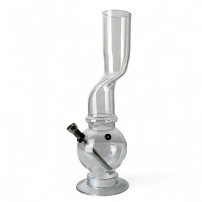 Bong acryl Crooked mix barev 31cm - pohled od turba