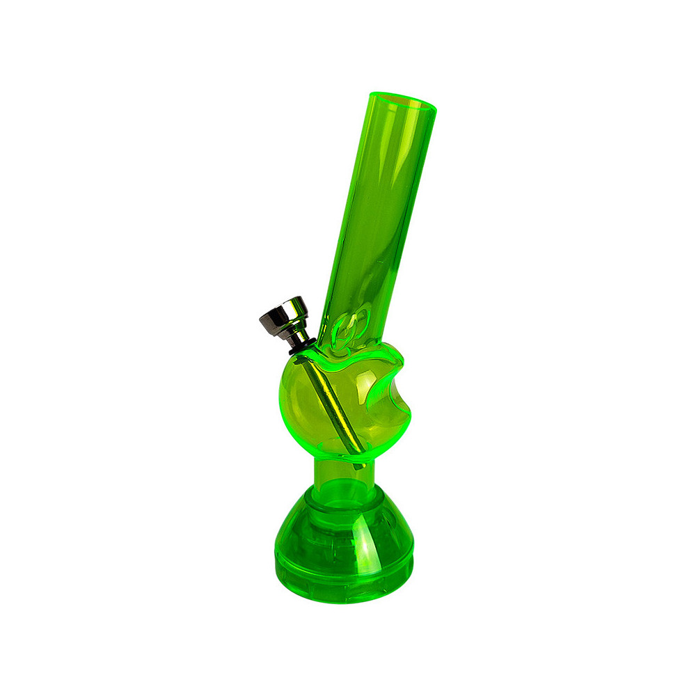 Bong acryl apple s grinderem - pohled zboku