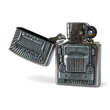 Zapalovač Zippo Trucker Emblem - otevřený