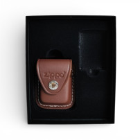 Set Zippo k doplnění s pouzdrem brown