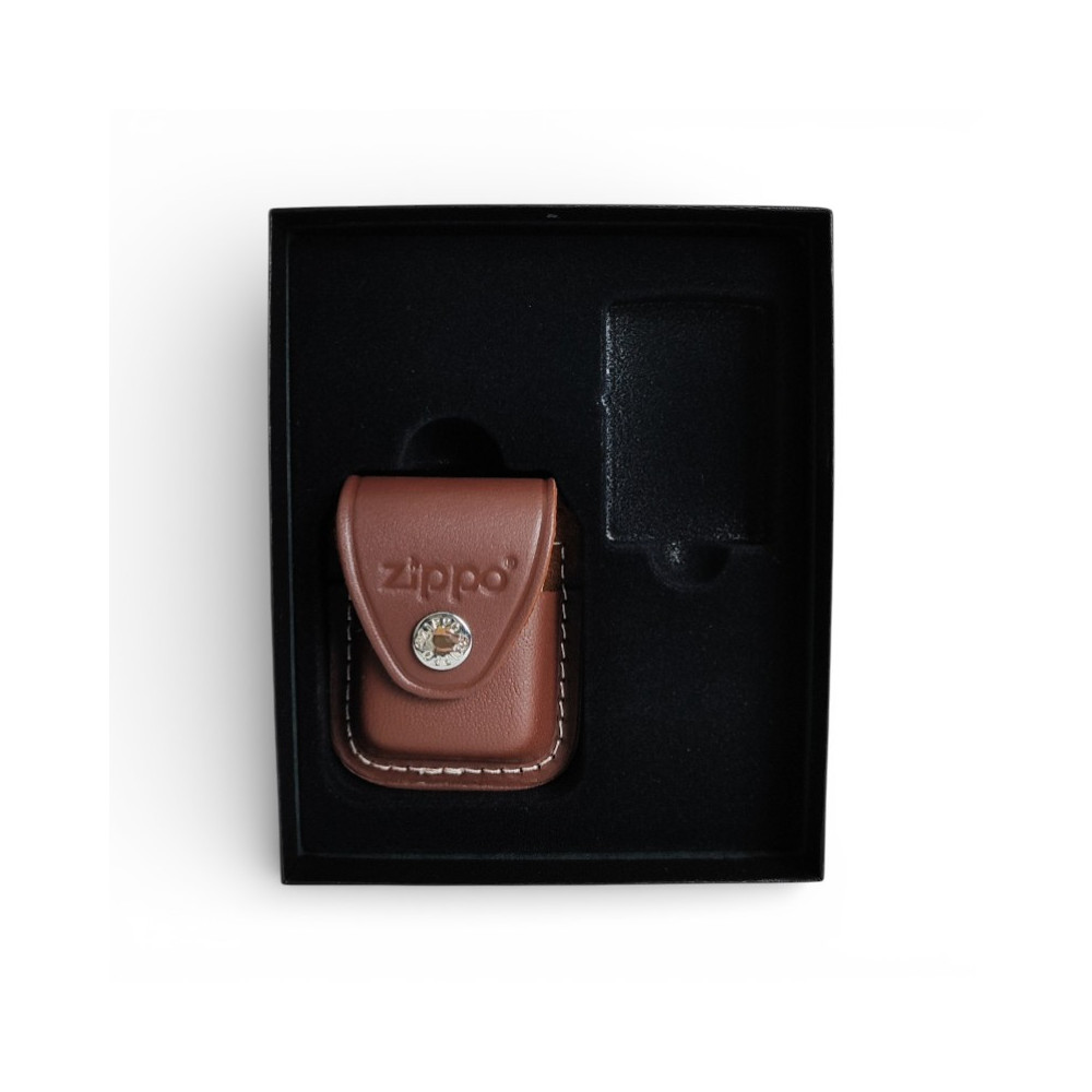Set Zippo k doplnění s pouzdrem brown