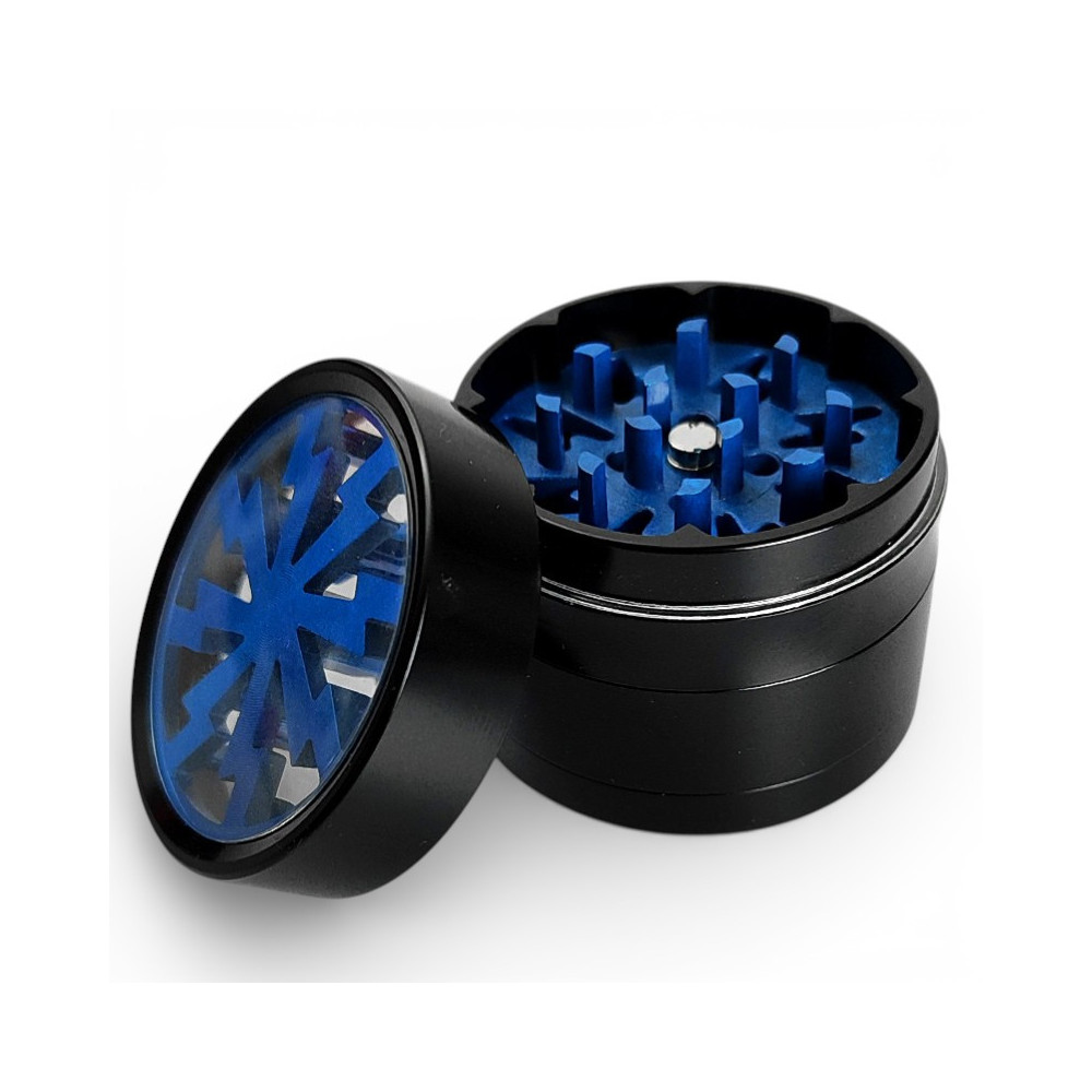 Grinder drtička Thor modrá - položená vrchní část drtičky