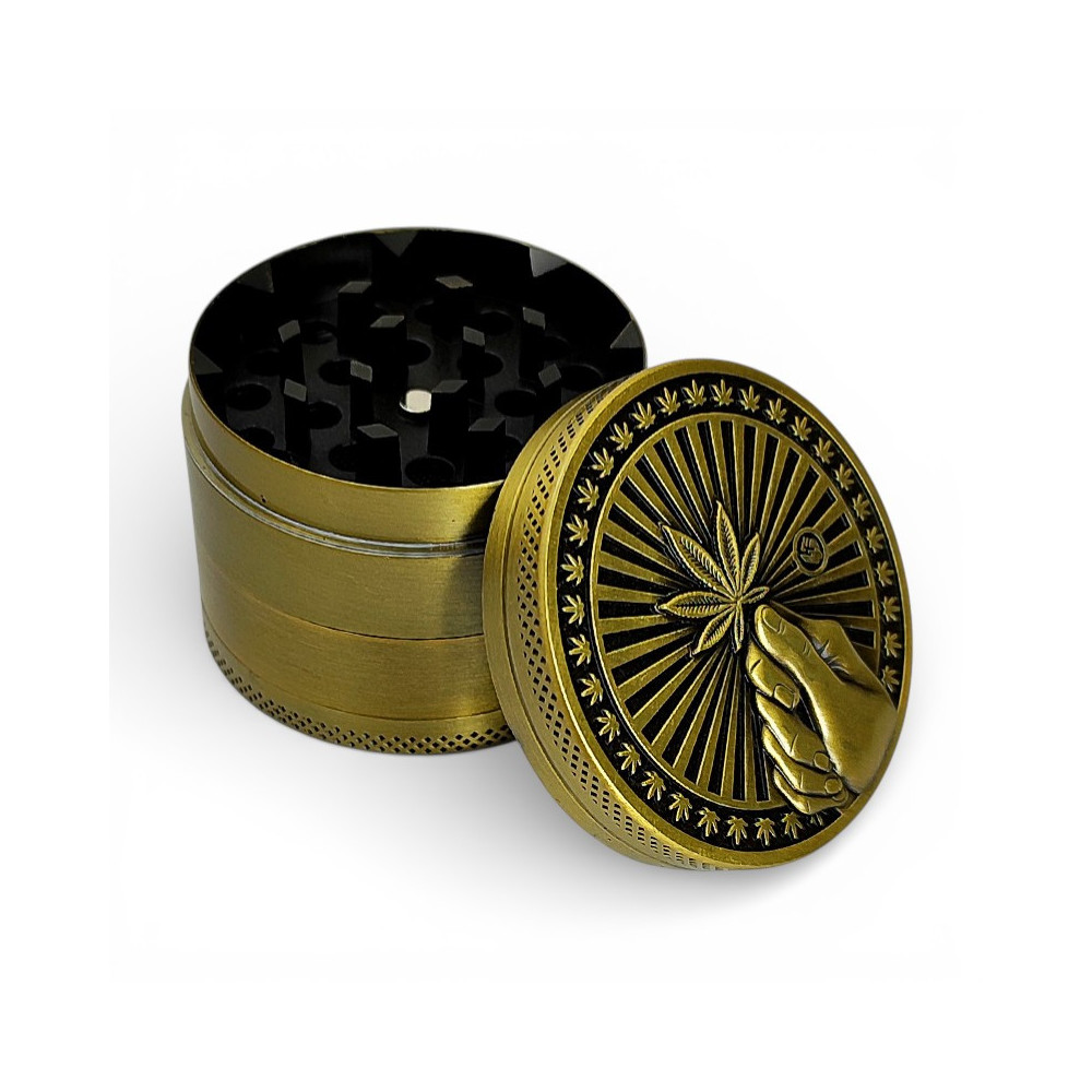 Grinder drtička 50mm/4 Gold Hope - zepředu