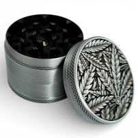 Grinder drtička 50mm/4 Silver Leaves 33 - zepředu