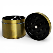 Grinder drtička 50mm/4 Gold Geometrical Leaf - pohled na zuby