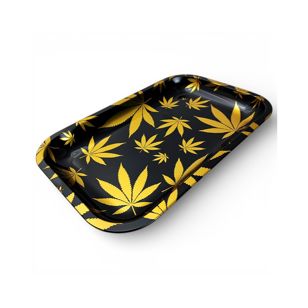 Roll TraY Gold Leaves
