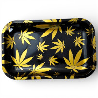 Roll TraY Gold Leaves - shora