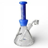 Bong sklo BL oil/dab Rig blue - pohled zezadu