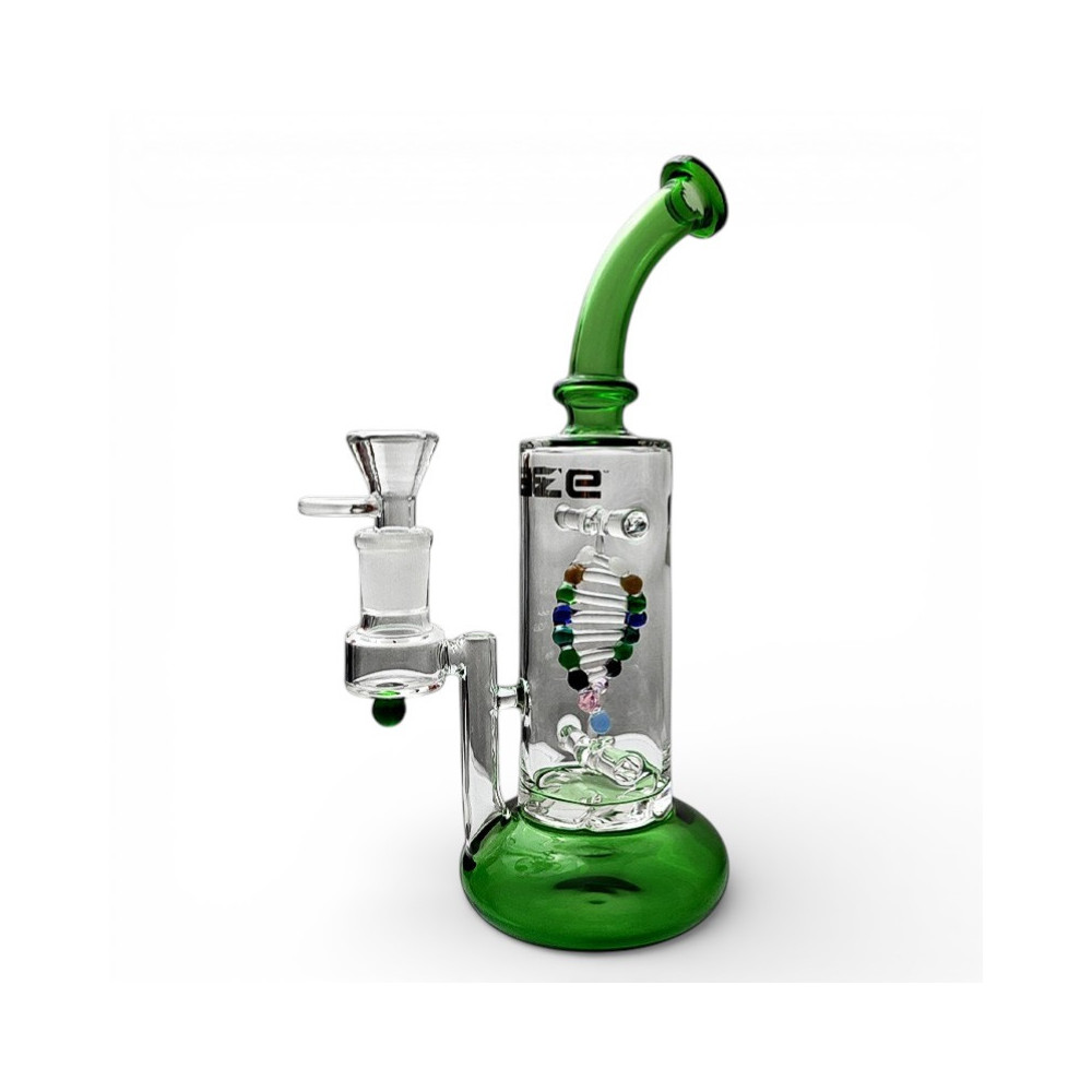 Bong sklo Blaze DNA green - pohled zboku