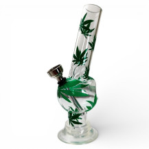 Bong acryl mini neon Apple s obrázkem