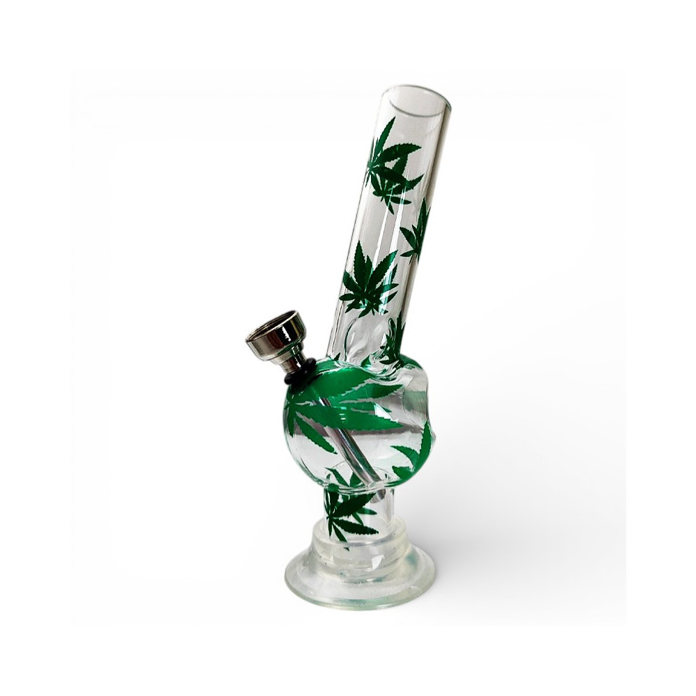 Bong acryl mini neon Apple s obrázkem