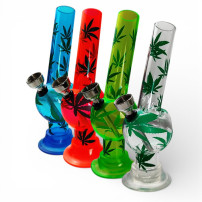 Bong acryl mini neon Apple s obrázkem - mix