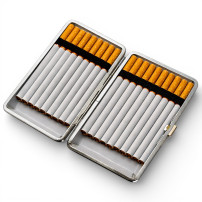 Pouzdro na cigarety Slim - Zelené - s cigaretami