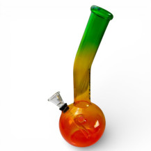 Bong sklo mini rasta 20cm - pohled zboku