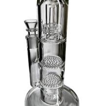 Skleněné bongo Phoenix Clear - precooler
