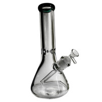 Skleněné bongo Clear - Green Top
