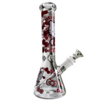 Skleněné bongo Phoenix - Hello Kitty - zboku