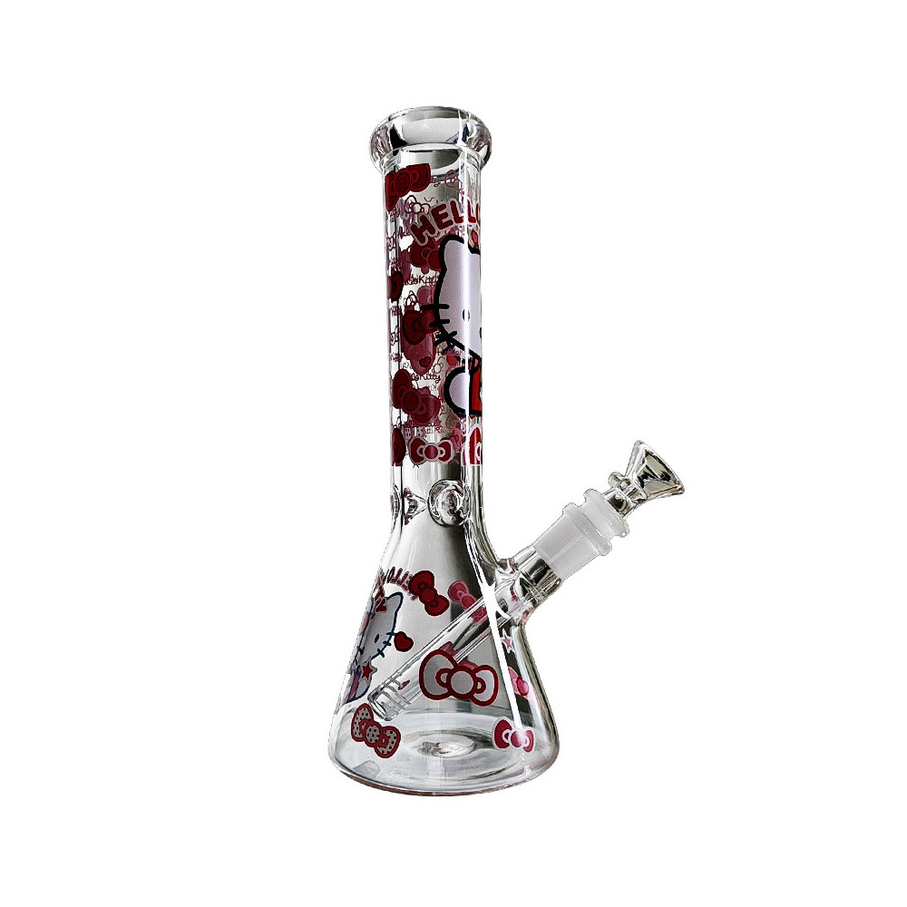 Skleněné bongo Phoenix - Hello Kitty - zboku