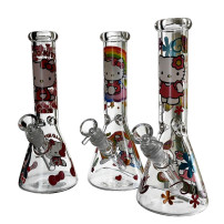 Skleněné bongo Phoenix - Hello Kitty - mxi barev