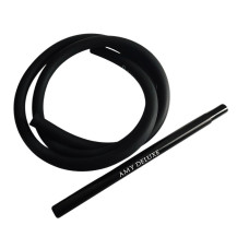Vodní dýmka AMY Deluxe AluX S Gold - Black - hadice a náustek