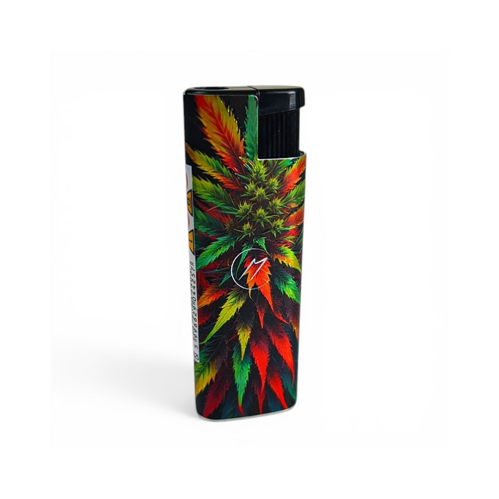 Zapalovač Neon Rasta Cannabis