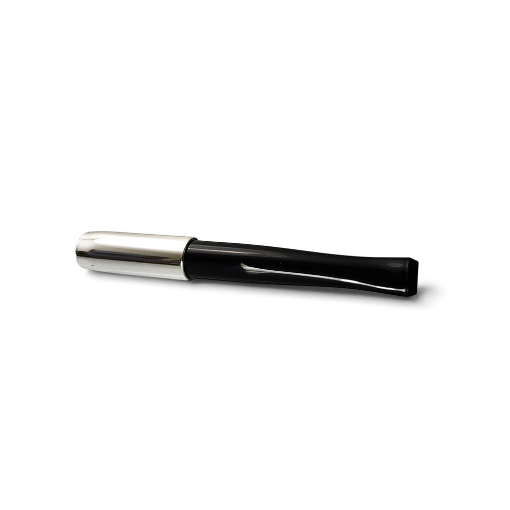 Cigaretová špička Denicotea black/silver - položená