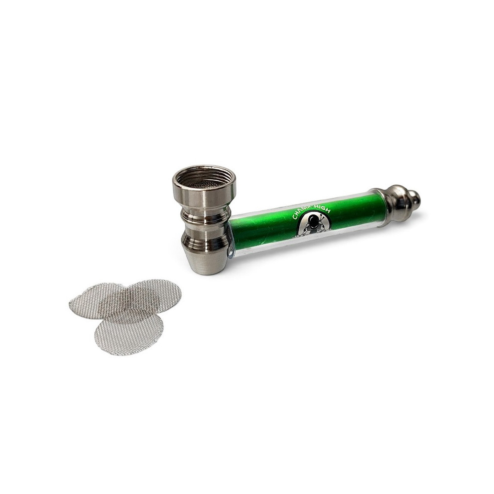 Šlukovka kov Champ 8,5cm  - zelená - so sitkami