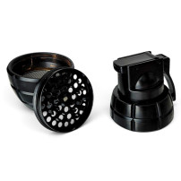Grinder drvička granát - bong - pohlad na zuby