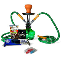 Vodní dýmka Mia Green 2hadicová SET