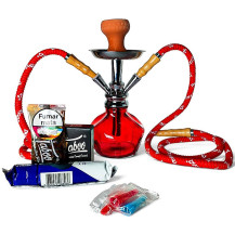 Vodní dýmka Mia Red 2hadicová SET