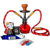 Vodní dýmka Mia Red 2hadicová SET