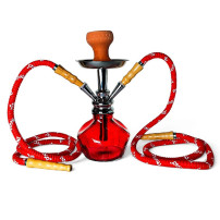 Vodní dýmka Mia Red 2hadicová SET - vodní dymka