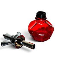 Vodní dýmka Mia Red 2hadicová SET - vodní dymka - telo a váza