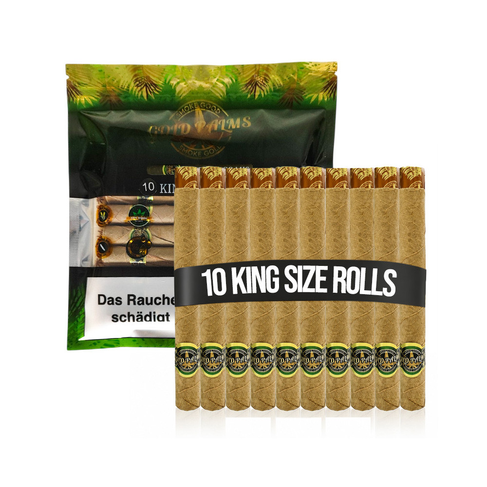 Gold Palms Beedi Blunt Wraps KING SIZE 10ks