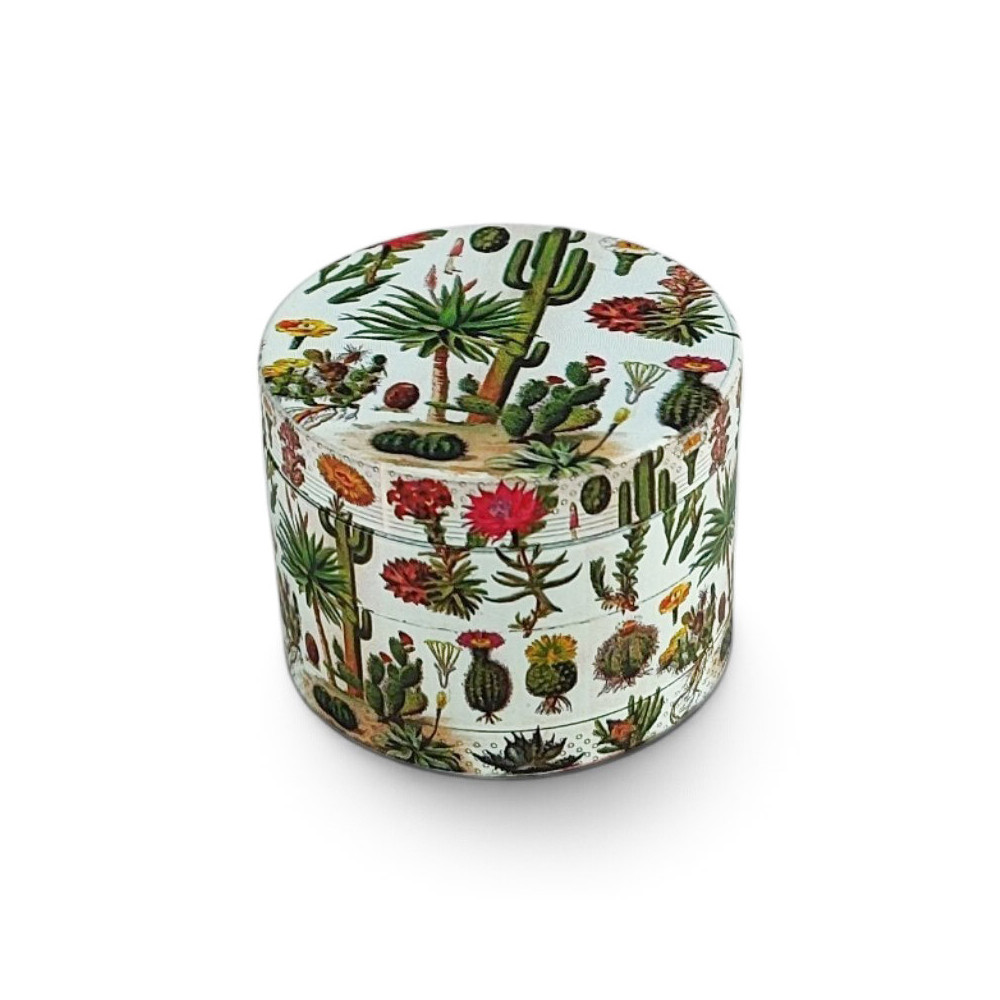 Kovová drtička KAKTUS 5cm - Jednoduché mletí | BongoShop.cz