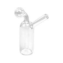 Skleněné bongo na olej a krystal 13cm Transparent