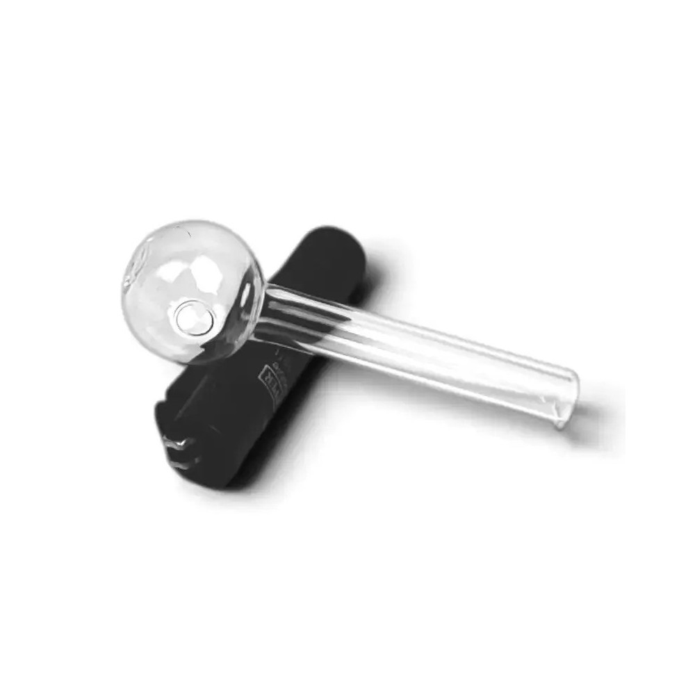 Skleněná fajka na olej a krystal Clear 8cm | BongoShop.cz
