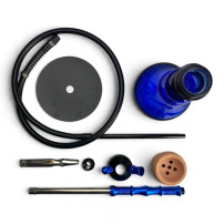 Modrá jednohadicová vodní dýmka Fine Hookah | BongoShop.cz
