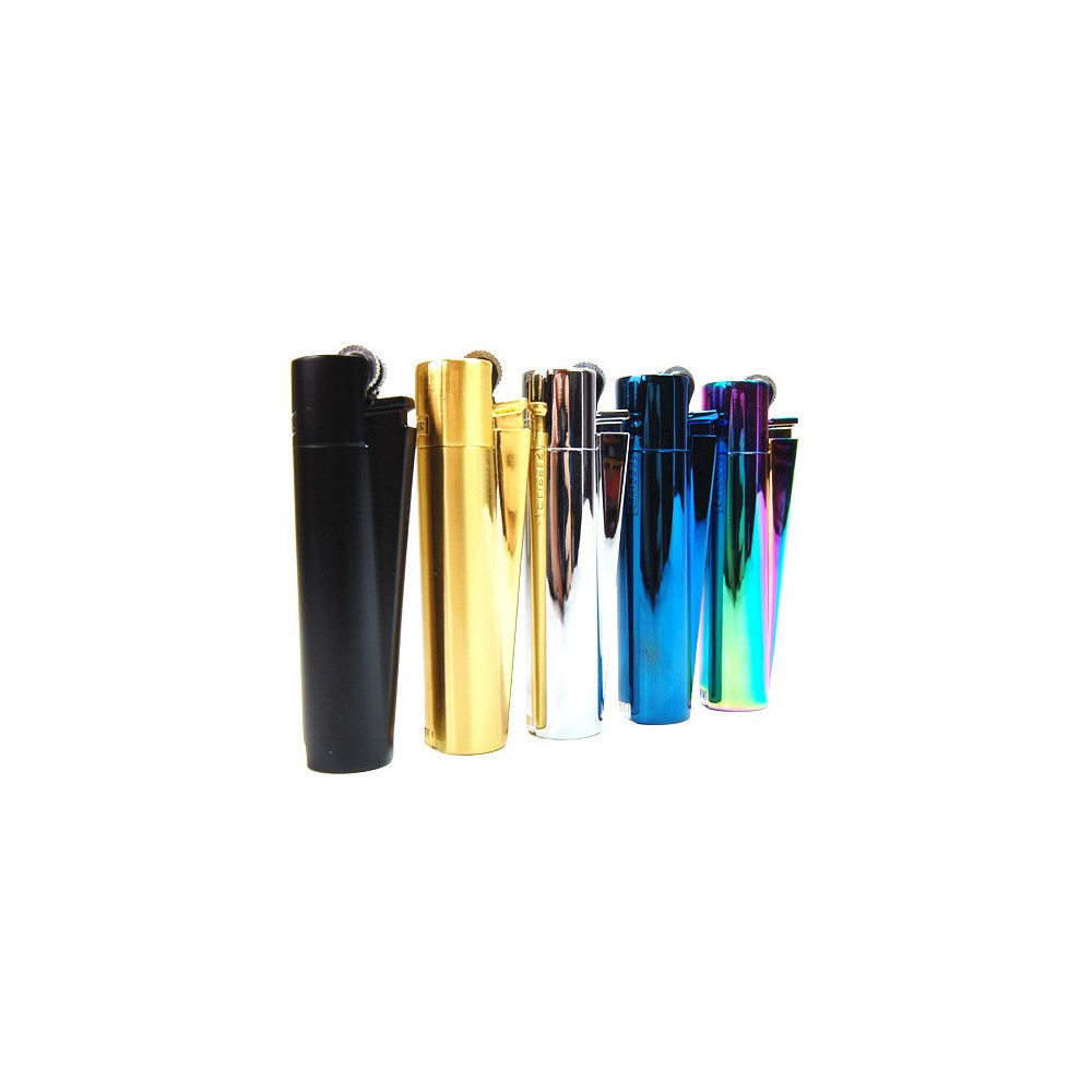 Zapalovač Steel CLIPPER Metal Lux Gold