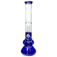 Bong sklo s precoolerem 23,5 cm - Blue