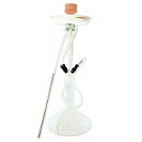 Vodní dýmka Bullshit white motiv 72cm