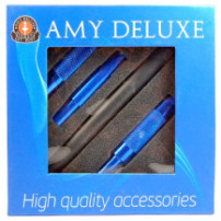 Silikonová hadice AMY na vodní dýmku mat blue