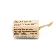 RAW zápalná šňůrka Hemp Wick 300 cm